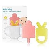 Frida Baby Teething Relief Not-Too-Cold-to-Hold Baby Teether BPA-Free Silicone Teething Toys, Baby Stocking Stuffers