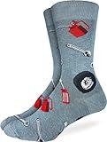 Good Luck Sock Men's Car Mechanic Socks, Adult, Shoe Size 7-12