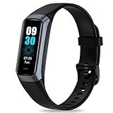 Fitness Tracker with Step Counter/Calories/Stopwatch, Activity Tracker, Health Tracker with Heart Rate Monitor, Sleep Tracker,1.10''AMOLED Touch Color Screen, Pedometer Watch for Women Men