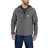 Carhartt mens Rain Defender Relaxed Fit Lightweight Jacket (Big & Tall) Work Utility Outerwear, Steel, Large Tall US