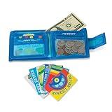 Melissa & Doug Pretend-to-Spend Toy Wallet With Play Money and Cards (45 pcs), Blue - FSC Certified