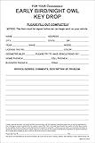 Key Drop Envelopes for Automotive Repair Shops, Mechanics and Garages - Overnight After Hours Early Car Drop Off Vehicle- Gummed Seal - White - 6" x 9" (Pack of 100)