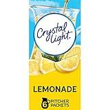 Crystal Light Lemonade Naturally Flavored with other natural flavor Powdered Drink Mix, 72 ct Pitcher Packets, 12 Canisters of 6 Pitcher Packets