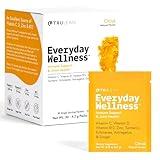 TRULEAN Everyday Wellness Shot Powder - Turmeric, Ginger, Vitamin C, Immunity & Immune Support Supplement - No Artificial Ingredients, No Sugar & Gluten Free - 30 Packets Citrus Flavor
