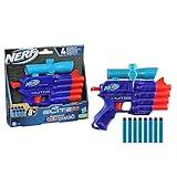 Nerf Elite 2.0 Prospect Qs-4 Blaster, Wild Edition Color Design, 8 Nerf Elite Darts, 4-Dart Blasting, Targeting Scope, Pull Back Priming,Multicolor