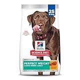 Hill's Science Diet Perfect Weight, Adult 1-5, Large Breed Weight Management Support, Dry Dog Food, Chicken Recipe, 25 lb Bag