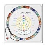 Brief von Engel Chakra Bracelets for Women, Healing Crystals Stones Bracelet, 7 Chakras Spiritual Crystal Bracelet Bangle, Yoga Meditation Relax for Womens Anxiety, Stress Relief Gifts For Women