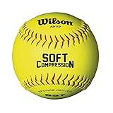 Wilson Sporting Goods A9117 Soft Compression Softball (12-Pack), Optic Yellow, 12-Inch (WTA9117B)