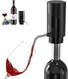 2024 New Wine Aerator Electric Wine Decanter Automatic Wine Aerator, One Touch Wine Dispenser Wine pourer with USB Rechargeable,Wine Lover for women&Men(Black-ABS)