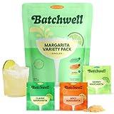 Margarita Variety Pack Singles: Batchwell's Skinny Cocktail Mixers, Mocktails Non-Alcoholic Drinks - Portable Cocktail Mix and Drink Mixers, Mocktail Mixers, No Stevia, No Artificial Sweeteners (Singles, Margarita Variety Pack)