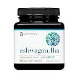 Youtheory Ashwagandha - 1,000 mg - Stress Support Supplement - Cortisol Support Supplement - Gluten, Dairy & Soy Free - 60 Vegetarian Capsules