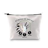 G2TUP Forensic Scientist Gift Stages Of Decay Makeup Bag Forensic Science Investigator Cosmetic Bag Criminologist Gift Travel Bag (Stages Of Decay White Bag)