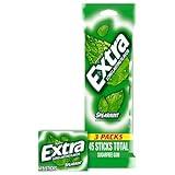 EXTRA Spearmint Sugar Free Gum Back To School Chewing Gum, 3 Pack Bulk Gum (45 Sticks Total)