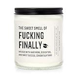 Shqiueos Funny Graduation Gifts for Her Him, Graduation Candle for Women Men Lavender Scented 7oz, 2025 Graduations Gifts for Masters Degree, College, High School, PhD Grad Gift for Nurse Law School