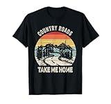 Vintage Retro Country Roads Take Me Home T-Shirt