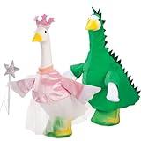 Fox Valley Traders GagglevilleTM Princess & Dinosaur Goose Outfit Bundle