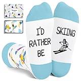 HAPPYPOP Skiing Gifts For Boys Girls - Ski Socks Skiing Socks Boys Girls 10-12 Year Old Kids, Snowboarding Socks, Gifts For Skiers, Ski Gifts