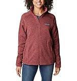 Columbia Women's Sweater Weather Full Zip, Beetroot Heather, X-Small