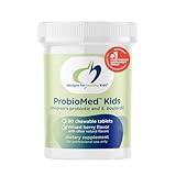 Designs for Health ProbioMed Kids Chewable Probiotic - 10b CFU Gut & Immune Support for Children - Lactobacillus, Bifidobacterium + Saccharomyces boulardii - Delicious Berry Flavor (30 Tablets)