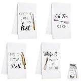 Nialnant Dish Towels for Kitchen, 16 x 23.6 Inch Housewarming Gifts New Home, Kitchen Gifts for Women, Mom, Men, Funny Kitchen Towels and dishcloths Sets