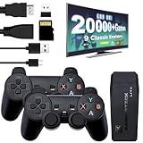 Retro Game Console - Retro Play Game Stick,Plug and Play Video Game Stick, 9 Classic Emulators,4K HDMI Output,Plug and Play Video Game Stick Built in 20000+ Games with 2.4G Wireless Controllers(64G)