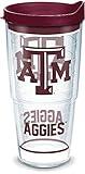 Tervis Made in USA Double Walled Texas A&M University Aggies Insulated Tumbler Cup Keeps Drinks Cold & Hot, 24oz, Tradition