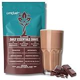 LyfeFuel All-in-One Essentials Nutrition Shake | Complete Meal Replacement Powder | 50+ Superfood Blend, 18g Plant-Based Protein - Chocolate, 24 Servings