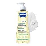 Mustela Stelatopia Eczema-Prone Skin Cleansing Oil - Baby Body Wash with Natural Avocado & Sunflower Oil - Family Skin Care Essentials - EWG Verified - Fragrance-Free & Tear Free - 16.9 fl. oz.