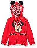 Disney girls Minnie Polka-dot Bow Hoodie Hooded Sweatshirt, Red, 4 US