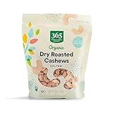 365 by Whole Foods Market, Organic Dry Roasted & Salted Cashews, 10 Ounce