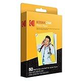 Zink KODAK 2"x3" Premium Photo Paper (50 Sheets) Compatible with KODAK Smile, KODAK Step, PRINTOMATIC, 50 count (Pack of 1)