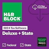 H&R Block Tax Software Deluxe + State 2024 with Refund Bonus Offer (Amazon Exclusive) Win/Mac [PC/Mac Online Code]