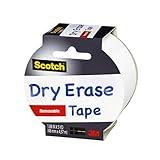 Scotch Dry EraseTape, White, 1.88-Inch x 5-Yard, 6-Pack (1905R-DE-WHT)