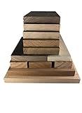 Hardwood Lumber Assortment - Mixed Species - Large Box of Hobby Wood – Perfect Boards – Clear Lumber. NO Scrap, Defects, Knots, and/or End Checks. Lumber Perfect for Odds and Ends.