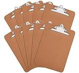 HERKKA 10 Pack Hardboard Office Clipboards - A4 Letter Size, ECO Friendly