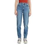 Levi's Women's High Waisted Mom Jeans, (New) Medium Indigo Worn in, 25