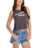 Tipsy Elves 4th of July Shirts for Women Funny American Flag - Novelty Memorial Day Outfit - Black Declaration of Dare Tank Top Size X-Large