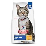Hill's Science Diet Oral Care, Adult 1-6, Plaque & Tartar Buildup Support, Dry Cat Food, Chicken Recipe, 3.5 lb Bag
