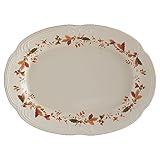 Pfaltzgraff Autumn Berry Oval Platter, 14-3/4-Inch x 11-Inch, White, 5189119