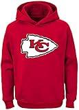 NFL Kids Youth 8-20 Team Color Alternate Polyester Performance Primary Logo Pullover Sweater Sweatshirt Hoodie (10-12, Kansas City Chiefs)