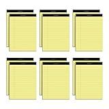 Oxford 8.5 x 11 Legal Pads, 12 Pack, Wide Ruled, Yellow Paper, 50 Sheets Per Writing Pad, Made in the USA (74020)