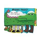 Melissa & Doug Soft Activity Baby Book - Whose Feet? Sensory Toys for Toddlers, Travel Toys for Toddlers Boys and Girls