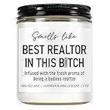 Younift Best Realtor Candle, Realtor Gifts for Women, Men, Realtor Gifts, Christmas, Closing Gifts for Realtors, Real Estate Agent Gifts, Funny Thank You Gifts for Realtor, Salesperson, Broker