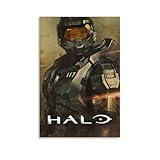 Military Science Fiction Halo Vintage TV Series Poster Print Painting for Bedroom Canvas Wall Art Aesthetic Decorative Unframe-style 16x24inch(40x60cm)