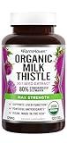 FarmHaven USDA Organic Milk Thistle Capsules |30X Concentrated Seed Extract & 80% Silymarin Standardized - Supports Liver Function and Overall Health | Non-GMO | 120 Veggie Capsules