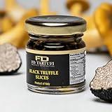 FD TARTUFI Black Truffle Slices 30g (1.05oz) - (Tuber Aestivum) Gourmet Food | Condiments | non gmo | Made in Italy | Mushrooms | Truffles | Kosher | Olive Oil
