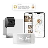 Petcube Cam 360 with GPS Tracker Bundle | Pet Security Camera with 360 Rotation, 1080p HD Video, Motion Detection, Night Vision and GPS LocationTracker with Escape Alerts and Virtual Fences (All in on