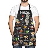 Portugal Country Map Europe Cuisine Lover Kitchen Apron Mom Dad BFF Portuguese Food Cooking Travel Apron (Portugal)