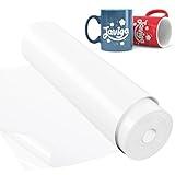 JAVIGA White Permanent Vinyl for Cricut Machines, 12" x 40 FT White Vinyl for Christmas Decorations Outdoor, Glossy White Adhesive Vinyl Roll for Wedding Party, Wall Stickers, Cards, Mug, Signs Decals