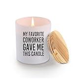 Loovelo My Favorite Coworker Gave Me This Candle Funny Gifts for Coworkers Scented Candles for Home Office Boss Employee Gifts Jar Candles Sage Floral Lavender Scent Soy Wax Candles 9.5 oz